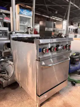 Kompor gas 4 tungku medium pressure with oven