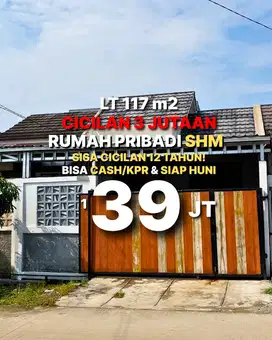 Rumah Strategis 2 Menit Stasiun Daru, SHM Pribadi, Over Kredit / Cash