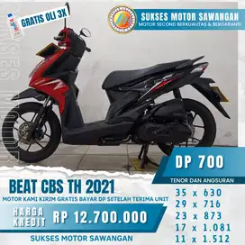 FREE OLI 3X DAN GARANSI SERVICE 1 THN HONDA BEAT CBS TH 2021