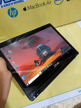 Laptop Semi tablet Layar sentuh core i3 gaming desain