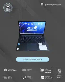 ASUS A1404ZA Core i3-1215U RAM 8GB SSD 512GB FHD Garansi 04/2026