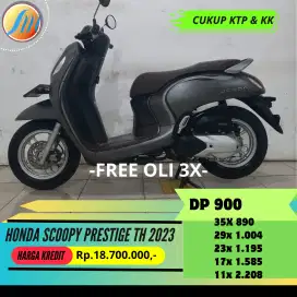 HONDA SCOOPY PRESTIGE TH 2023 FREE KIRIM SEJABODETABEK DAN BERGARANSI