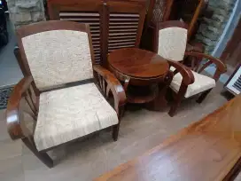 Kursi Teras sedan Rotan antik