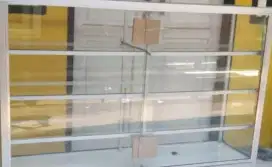Etalase sembako Alumunium kaca