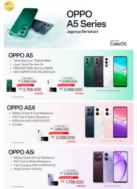 New produk OPPO A5 Series
