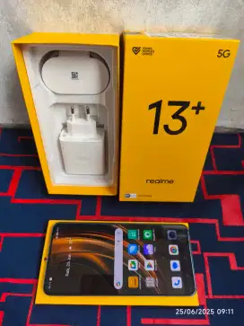 Realme 13+ 5G 12/256 Fullset ori segel mulus garansi ON
