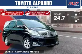 TOYOTA ALPHARD 2013 2.5 AT SUNROOF LOW KM.78RB & PAJAK PANJANG #F5ST