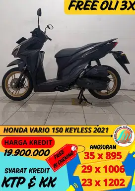 HONDA VARIO 150 KEYLESS 2021 BISA CASH DAN KREDIT