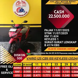 VARIO 125 CBS ISS KEYLESS 2024 KM11RB RASA BARU