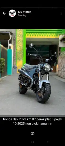 Honda dax 2023 km 80 perak ( monkey supercub ct125 ct 125 st grom )
