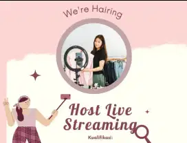 DIBUTUHKAN SEGERA HOST LIVE SHOPPING