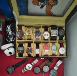 jam tangan pria full original casio, guess, fossil, seiko, titus, ac