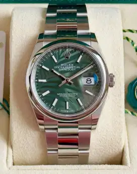 Rolex datejust 2023 green dial 36 mm