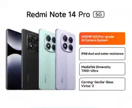 Kredit Xiaomi Redmi Note 14 Pro 5G 12Gb/512Gb Free 1x cicilan
