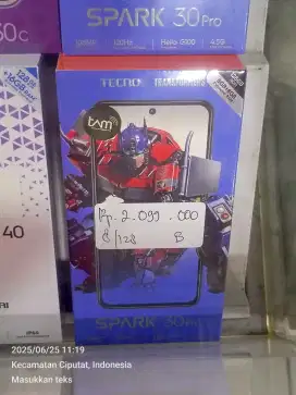 CICILAN TECNO SPARK 30 PRO 8/128