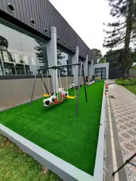 jogging dan taman bermain anak rumput sintetis