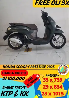 HONDA SCOOPY PRESTIGE 2025 BISA CASH DAN KREDIT