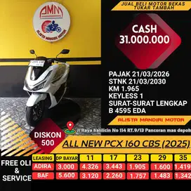 ALL NEW PCX 160 CBS 2025 KM 1RB RASA  BARU