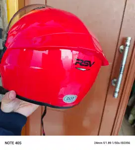Helm  RSV merah bagus