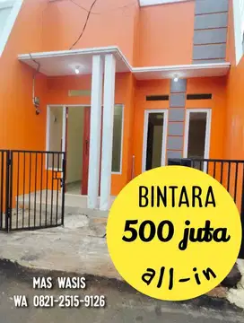 Dijual Rumah Bintara Siap Huni dekat Stasiun Cakung, BKT, Pondok Kopi