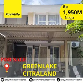 Best price rumah modern Greenlake Citraland Surabaya Barat full furnis