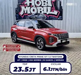 [ BERGARANSI 5TH ] CRETA PRIME IVT 1.5 DUALTONE MATIC 2022 (HOBIMOBIL)