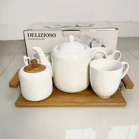 Delizioso Teapot Set with Mug & Tray - Set Cangkir