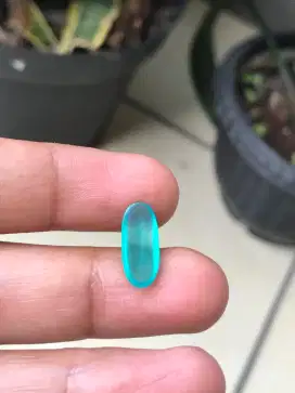 Natural Chrysocolla in Chalcedony Bacan