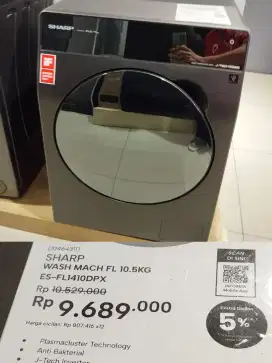 SHARP WASH MACH FL 10.5KG