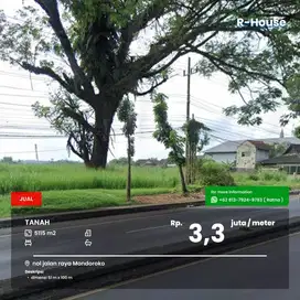 Tanah murah nol jalan raya Mondoroko