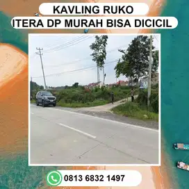 KAVLING RUKO ITERA DI PINGGIR DUA JALUR YANG UDAH DI COR BETON