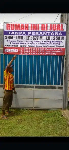 Dijual Cepat Rumah Luas Tanah Besar 677 meter persegi
