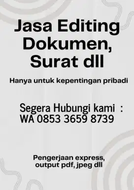 Jasa edit dokumen