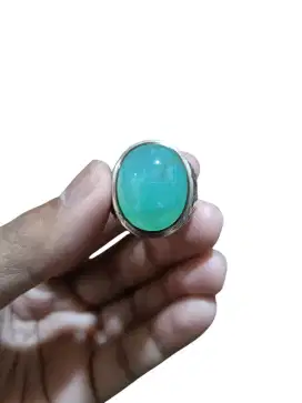 Cincin Batu Chrysoprase Giok Australia