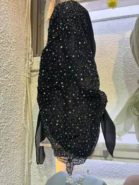 Hijab Bugis Kerancang Kerajinan Tangan Mewah Original Bahan Premium