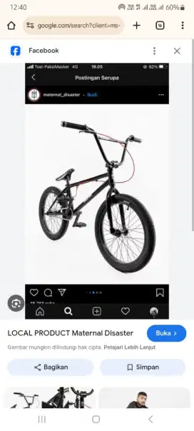 Sepeda BMX 20 maternal disaster