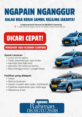Masih di cari driver untuk armada baru di Cijantung