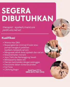 Dicari therapist kuku bulu mata