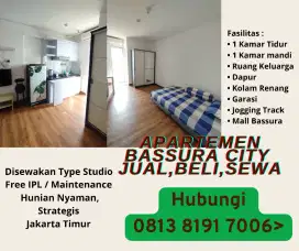 Disewakan Apartemen Bassura City Studio Murah