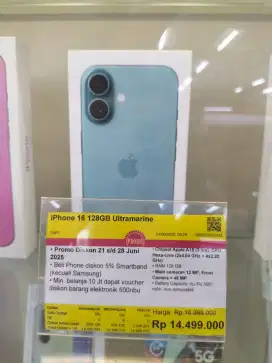 Kredit tanpa cc iPhone 16 | 128GB