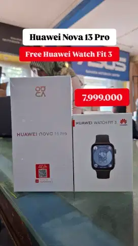 Huawei Nova 13 Pro Gratis Huawei Watch Fit 3 Bisa Kredit