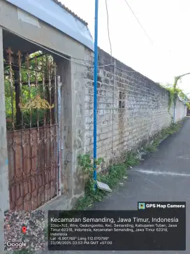 Di Jual Tanah sudah berpager keliling di dalam ada bangunan rumah