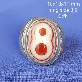 Batu akik motif sumur bandung _ angka 8