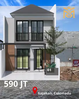 Rumah 2 Lantai Modern Hanya 590 Juta di Colomadu