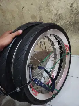 Velg motor depan belakang bonus ban