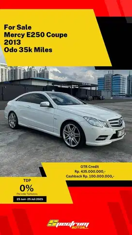 Mercedes Benz E 250 Coupe 2013 AT Good Condition.