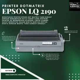 Printer Epson LQ 2190 Dot Matrix 1 Tahun Garansi Fullset N-SW