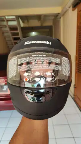 Helm kawasaki full face ukuran M
