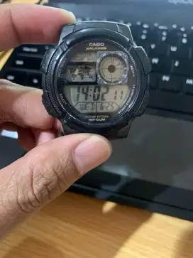 Casio AE-1000W Black Grey Minus Tali Strap