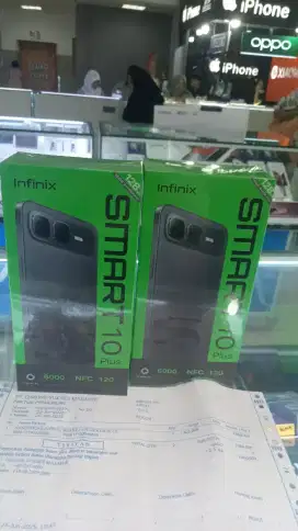 Infinix smart 10 plus NFC 8/128GB garansi resmi infinix